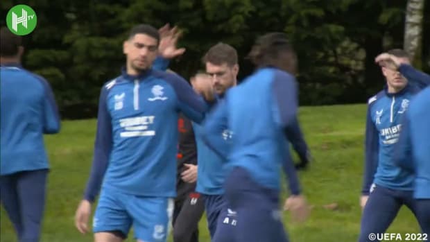 Rangers in training before Leipzig